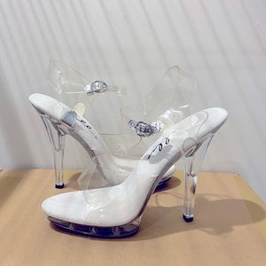 Competition heels / Clear competition stiletto by Ellie